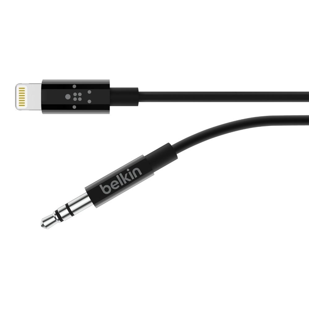Belkin Lightning iki 3,5 mm kabelis AV10172bt03-BLK Juodas