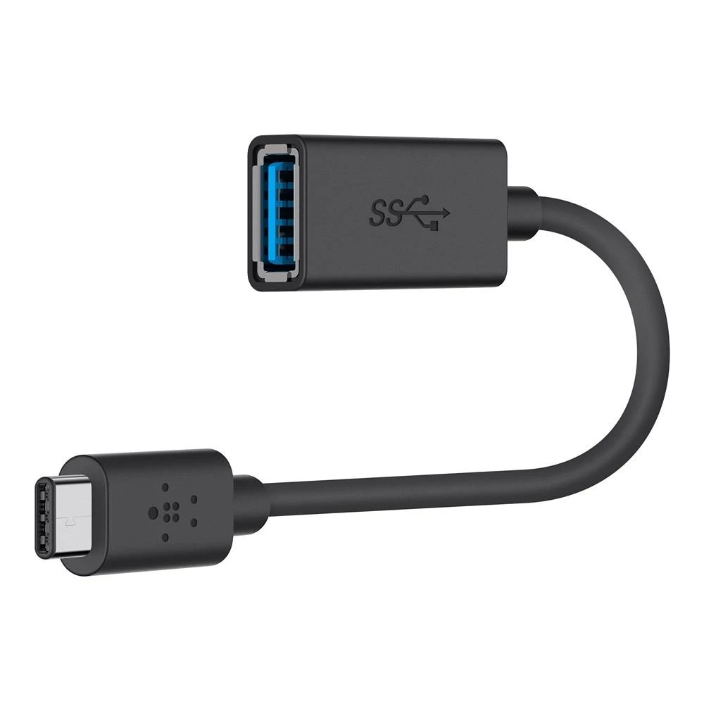 Belkin F2CU036BTBLK USB-C - USB-A 0.14m juoda M/F