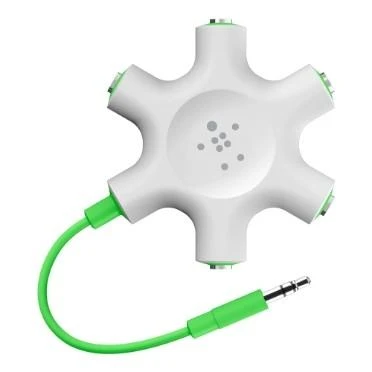 Belkin F8Z274bt RockStar 5 x 3,5mm Jack Audio Splitter balta