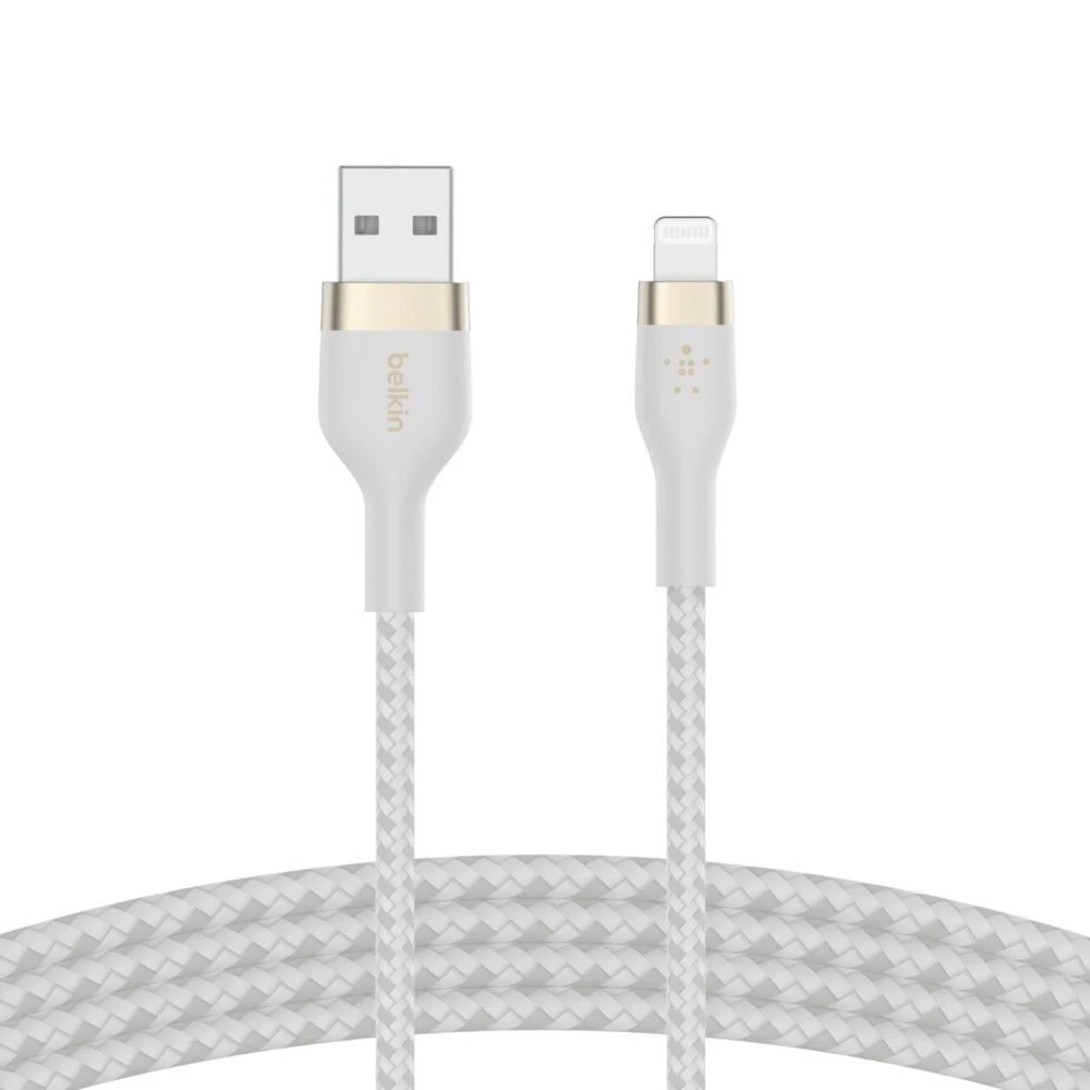 „Lightning“ Laidas - Belkin 3 m Balta