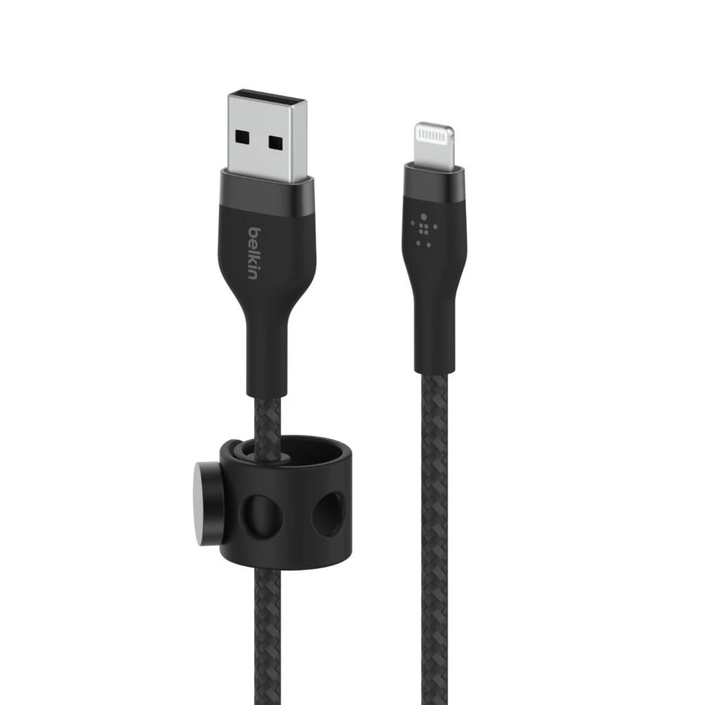 Belkin CAA010bt2MWH BOOST CHARGE™ USB-A LTG silikonui 2m balta