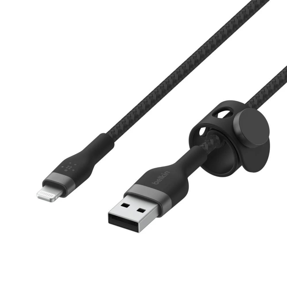 Belkin Flex Lightning/USB-A 2m MFI sertifikatas, juodas CAA010bt2MBK