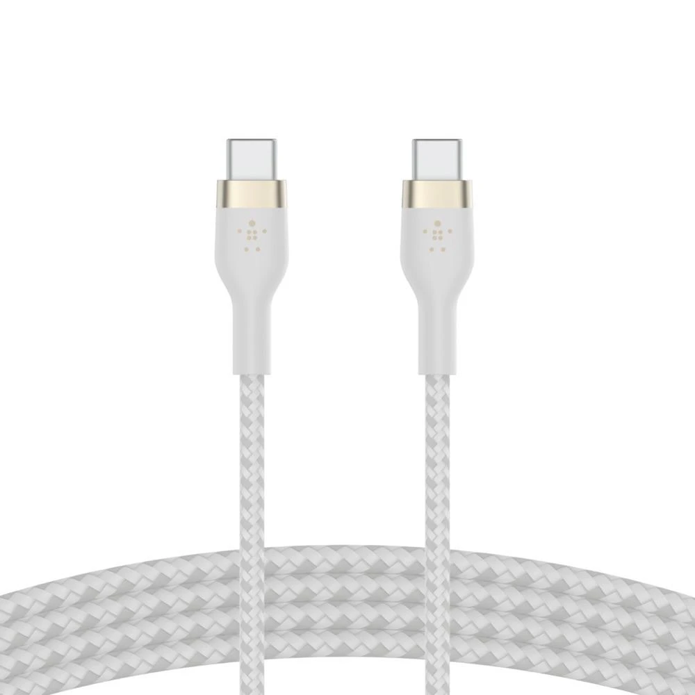 Belkin CAB011bt2MWH BOOST CHARGE™ USB-C į USB-C 2.0 silikonu pintas 2 m Balta