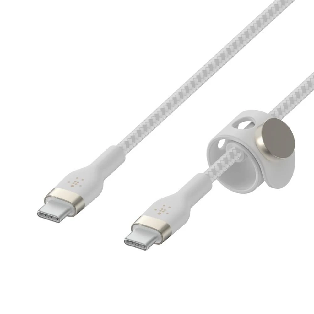 Belkin CAB011bt2MWH BOOST CHARGE™ USB-C į USB-C 2.0 silikonu pintas 2 m Balta