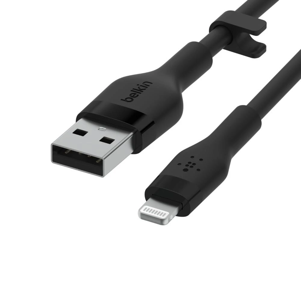 Belkin Flex Lightning/USB-A 1m MFI sertifikatas, juodas CAA008bt1MBK