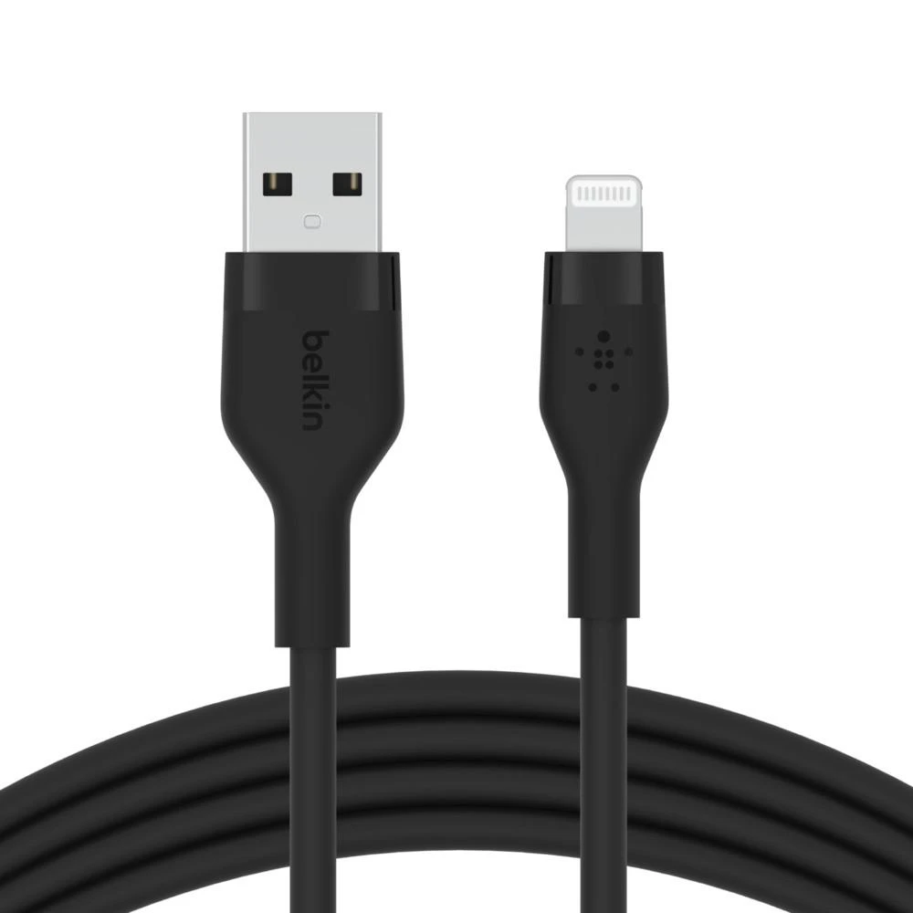 Belkin Flex Lightning/USB-A 1m MFI sertifikatas, juodas CAA008bt1MBK