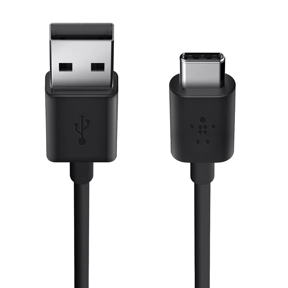 Belkin USB-C/USB-A kabelis 3m PVC, juodas CAB001bt3MBK