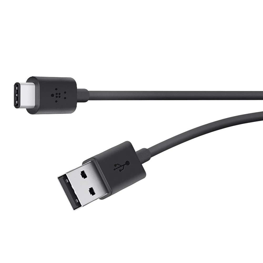 Belkin USB-C/USB-A kabelis 3m PVC, juodas CAB001bt3MBK