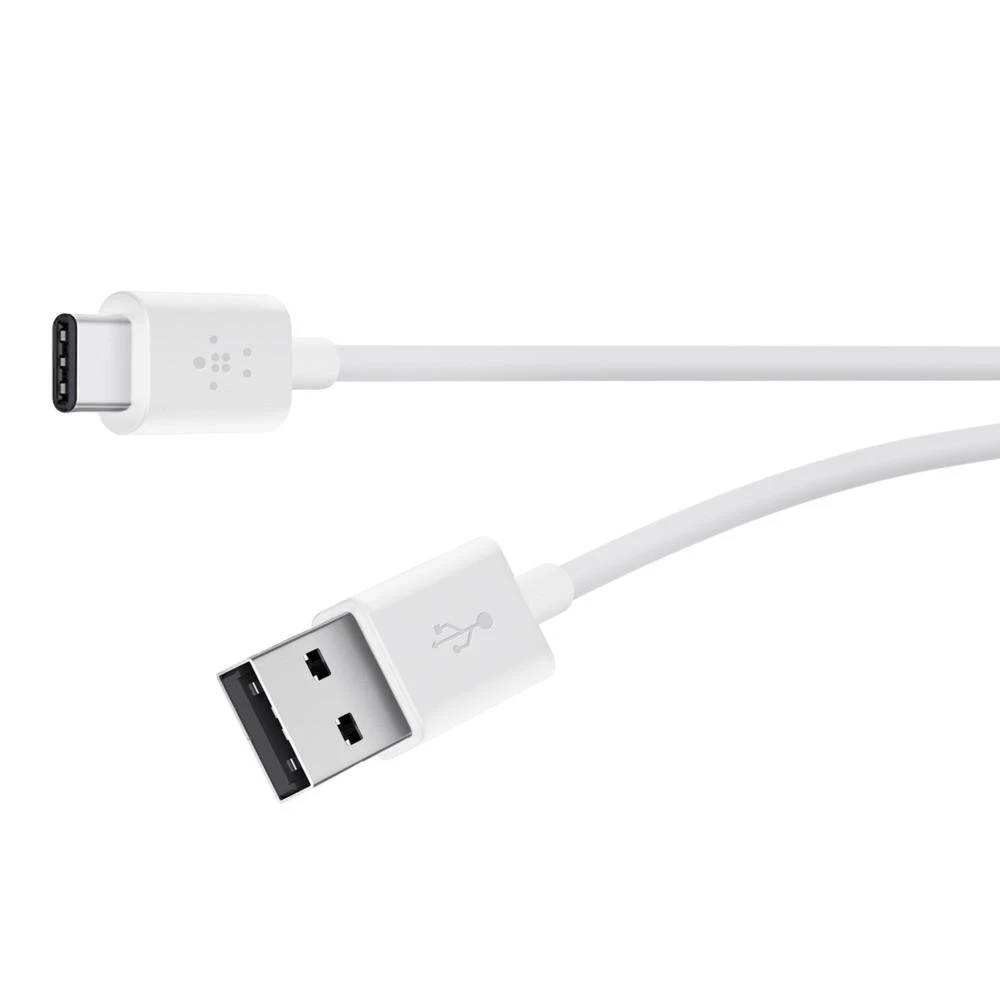 BELKIN BOOST CHARGE USB-A TO USB-C CABLE, 2M, Baltas