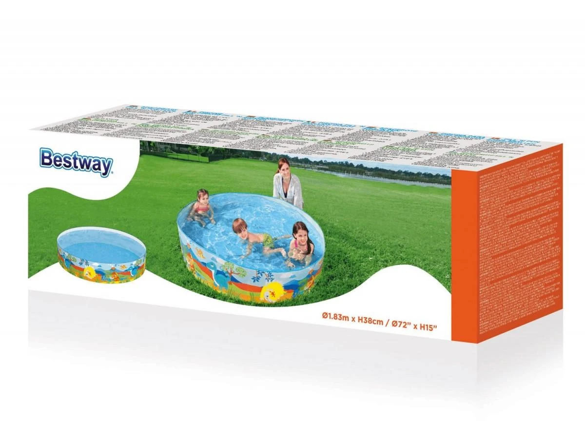 BESTWAY baseinas Dinosaur Fill'N Fun 1.83m x H38cm, 55022