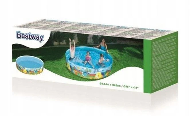 BESTWAY baseinas Dinosaur Fill'N Fun 2,44mx A46cm, 55001