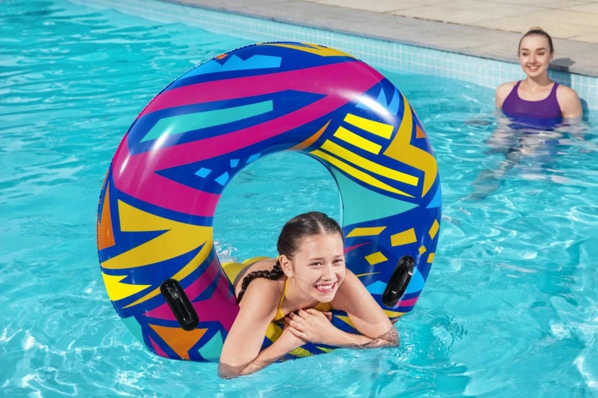 Bestway Pripučiamas plaukimo žiedas GEOMETRIC 107 cm 12+ 36228