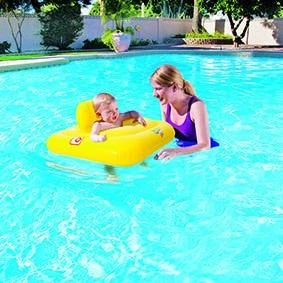 BESTWAY pripučiamas plaukimo ratas - sėdynė kūdikiui Swim Safe A 76cm, 32050