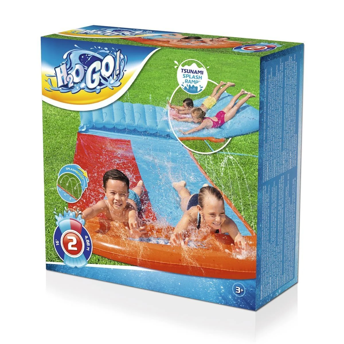 Bestway H2OGO Tsunami Splash Ramp Dviguba vandens čiuožykla