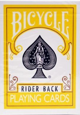 Bicycle Rider Back Kortos (geltonos)
