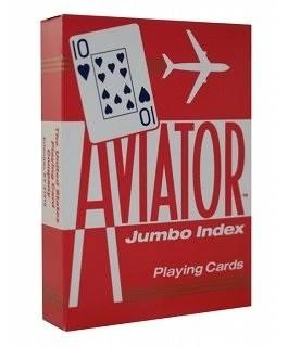 Bicycle Aviator Jumbo Pokerio Kortos (Mėlynos)