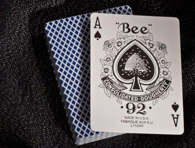 Bicycle Bee Standard Pokerio Kortos (Mėlynos)