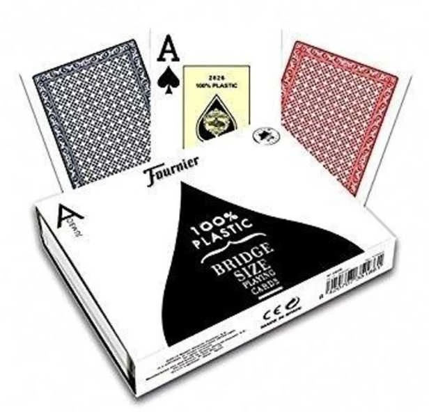 Fournier N2826 Bridge Size Pokerio Kortos