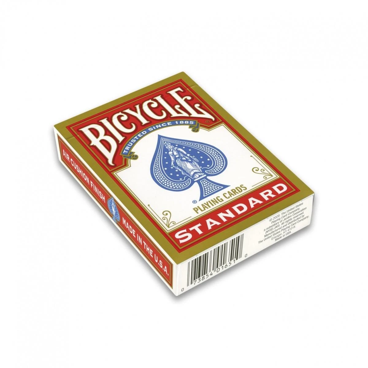 Bicycle Rider Standard Pokerio Kortos Auksiniu Apvadu (Raudonos)