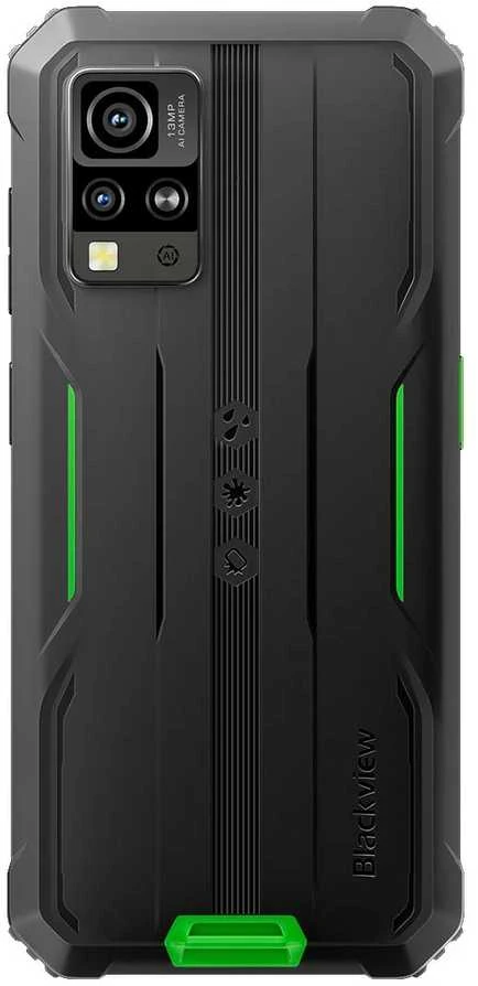 Blackview Rugged BV4800Pro LTE 6.56" HD+IPS 720x1612 60Hz GORILLA GLASS 5 T606 Aštuonių branduolių 1.6GHz 4GB/128GB KAMERA Priekinė 8MP Galinė 16MP+2MP 5180mAh Android 15 5180mAh Be įkroviklio Žalias