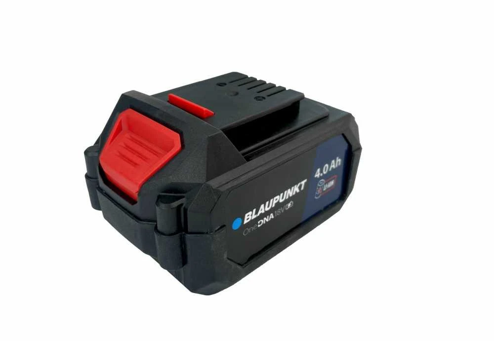 Blaupunkt 18V 4Ah akumuliatorius su raudonu fiksatoriumi