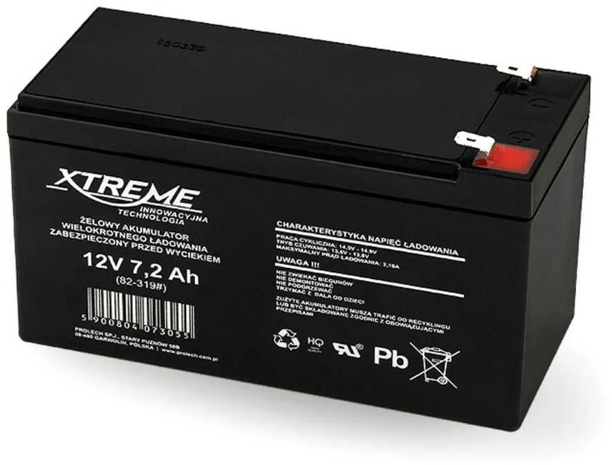 BLOW 82-319 XTREME Įkraunama baterija 12V 7,2Ah