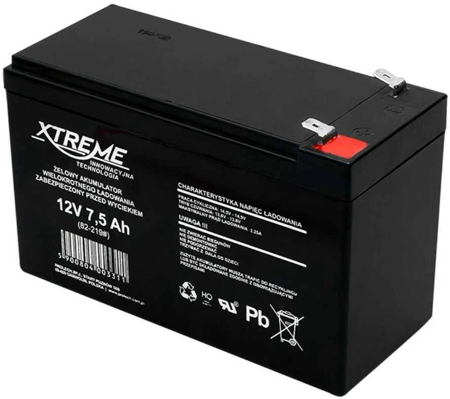 BLOW 82-219 XTREME Įkraunama baterija 12V 7,5Ah