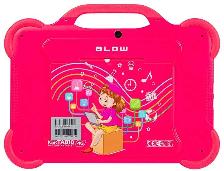 Planšetė Blow KidsTAB8 4G planšetinis kompiuteris 4/64GB rožinis dėklas