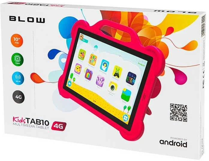 Planšetė Blow KidsTAB8 4G planšetinis kompiuteris 4/64GB rožinis dėklas