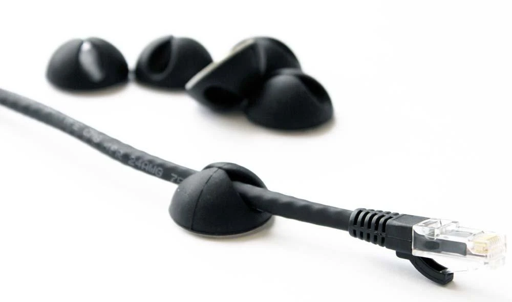Bluelounge CableDrop tvirtinimo kabelis, juodas