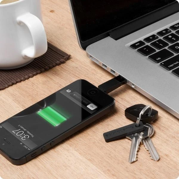 BlueLounge KII raktas microUSB įkroviklis juodas (KI-MC-BL)