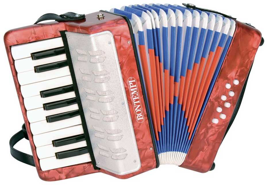 Bontempi akordeonas su 17 klavišų ir medine konstrukcija