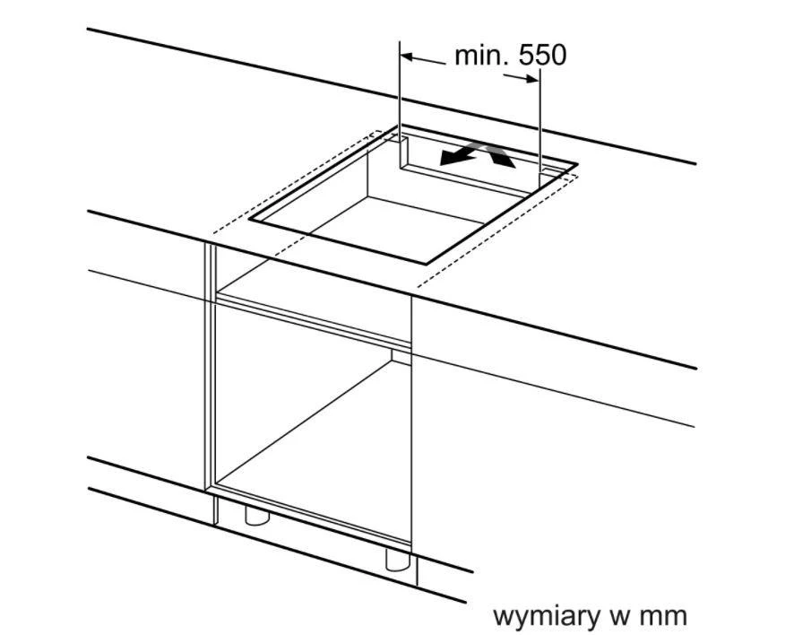 Bosch Serija 4, Indukcinė kaitlentė, 60 cm, Juodas, kaitlentė be rėmo PUE611BB5D