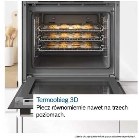 Bosch Serie 4 HBA534ES3 orkaitė 71 L 3400 W Juodas, Nerūdijantis plienas