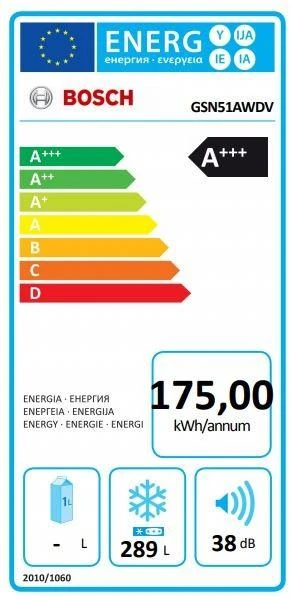 Šaldiklis Bosch GSN51AWDV