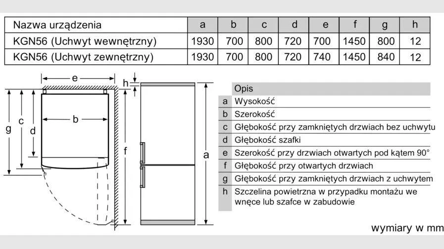 Šaldytuvas Bosch Serie 4 KGN56XLEB fridge-šaldiklis Freestanding 508 L E Nerūdijantis plienas