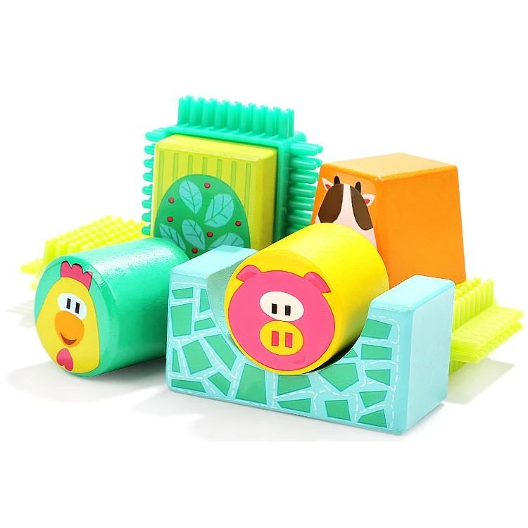Amo Toys Į viršų Bright TOPBRIGHT Kaladėlių rinkinys „Ūkis“, 80 vnt.