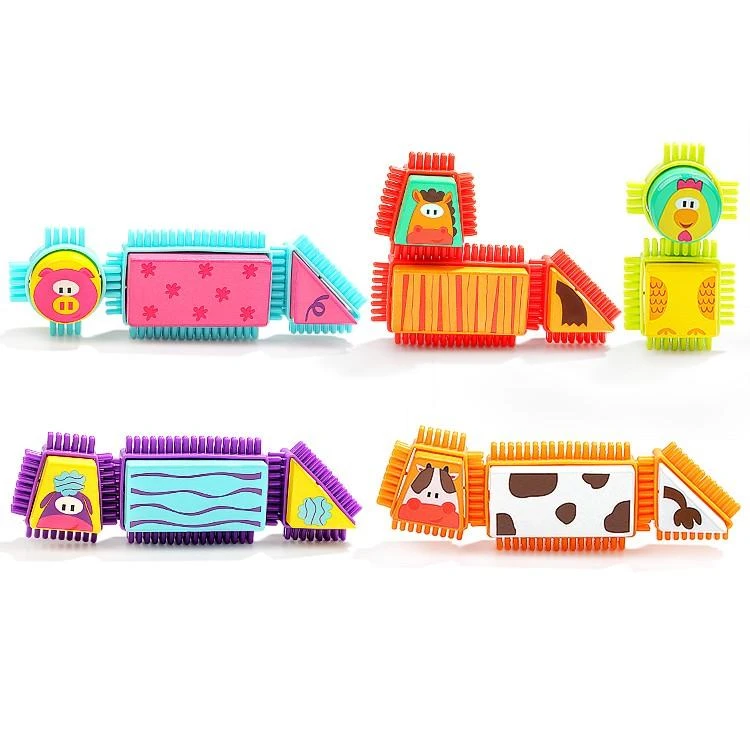 Amo Toys Į viršų Bright TOPBRIGHT Kaladėlių rinkinys „Ūkis“, 80 vnt.