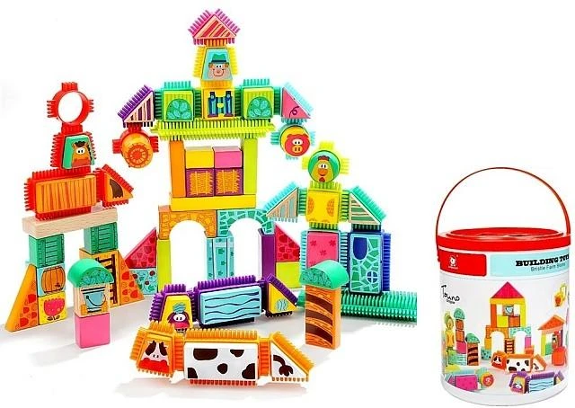 Amo Toys Į viršų Bright TOPBRIGHT Kaladėlių rinkinys „Ūkis“, 80 vnt.