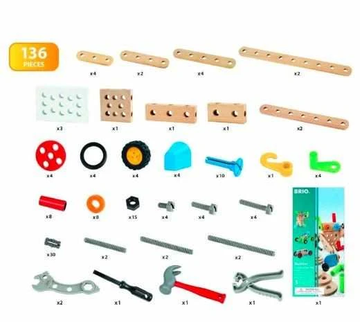 BRIO pradedančiojo statybininko rinkinys #2 Builders 34587