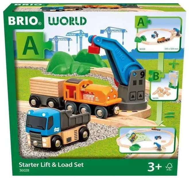 Ravensburger BRIO WORLD Geležinkelio rinkinys su keltuvu