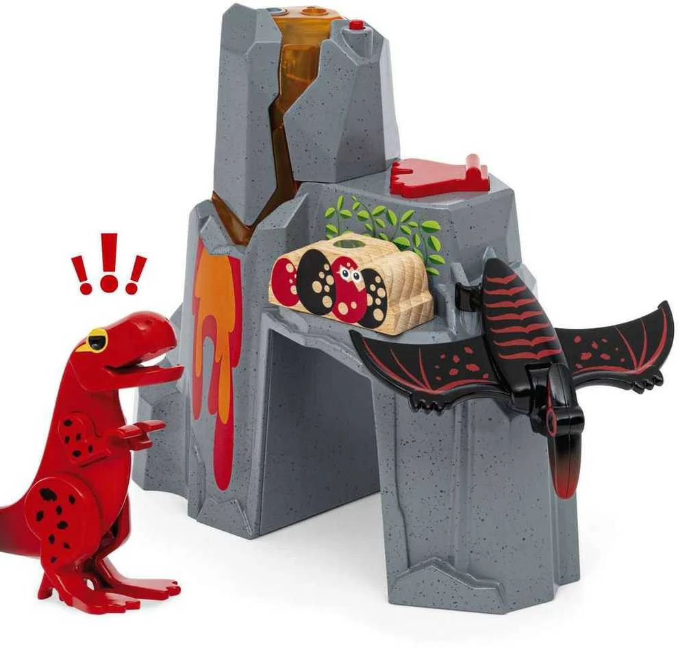 BRIO - Veikiantis ugnikalnis su dinozaurais - (36092)