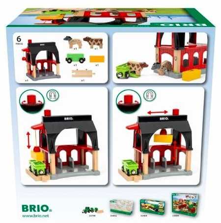 Ravensburger Brio Gyvūnų tvartas, pastatas, 3 metai, įvairiaspalvis