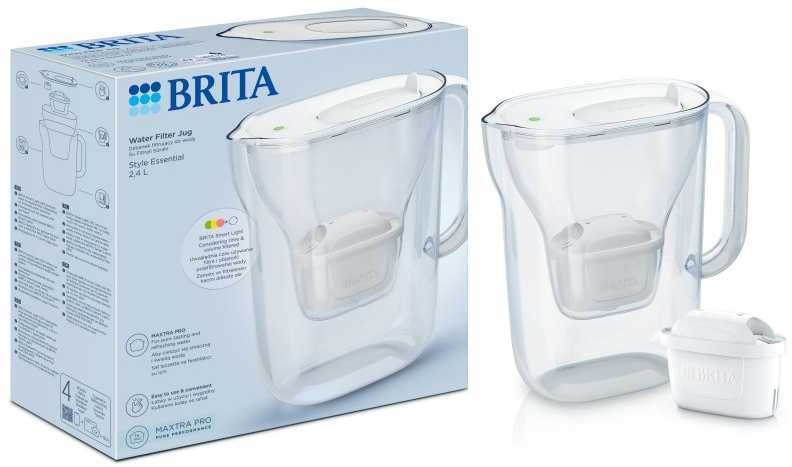 Brita Style Essential+1 Maxtra Pro PP filtro ąsotis (baltas) +DOVANA Brita gertuvė