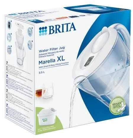 BRITA fill&enjoy Marella XL 3.5L Baltas + 1 filtro kasetė MAXTRA+