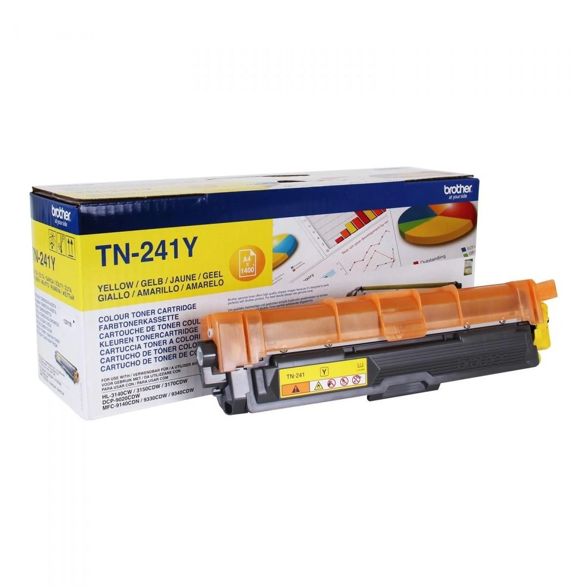 BROTHER TN-241Y TONER Geltonas 1400P