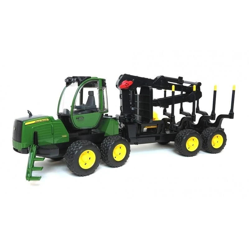 Traktorius su priedais Bruder John Deere 1210E, 3 m.+