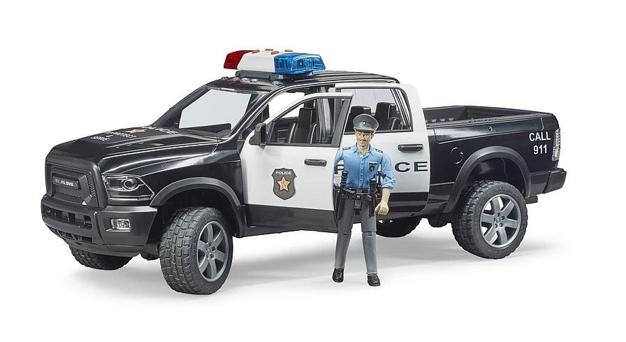 Policijos automobilis su figūrėle Bruder RAM 2500, 02505