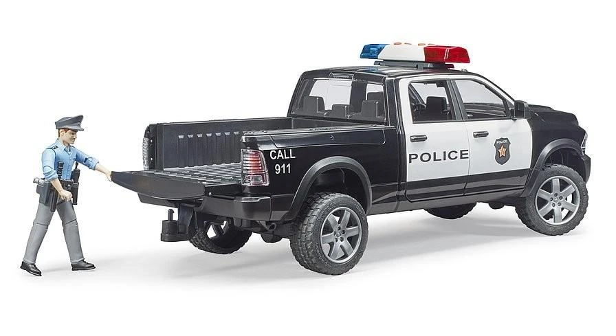 Policijos automobilis su figūrėle Bruder RAM 2500, 02505