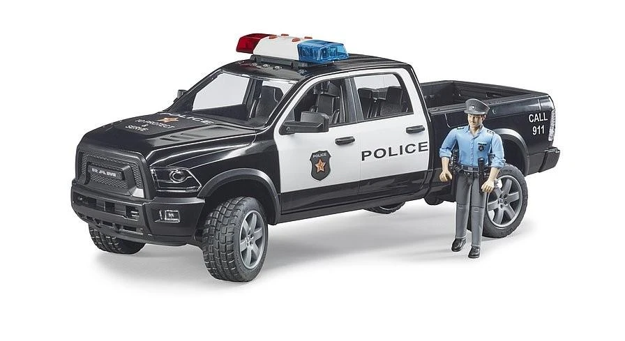 Policijos automobilis su figūrėle Bruder RAM 2500, 02505
